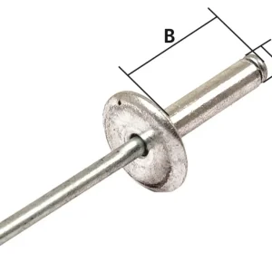 Skarp pris - Popnitter 3,2 x 8 mm 100 Stk Alu/Stål