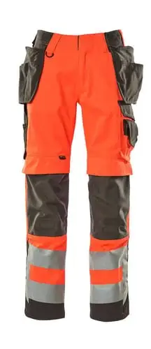 Kundernes valg - Mascot bukser 15531 hi-vis rød/antracit str. 76C49