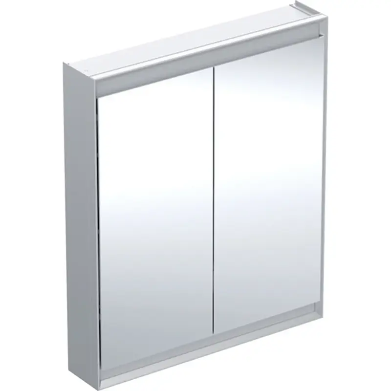 Geberit ONE spejlskab ComfortLight 2 låger 90x75 cm alu | Meget populær