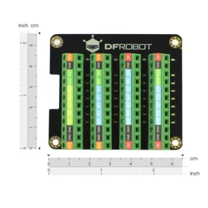 GPIO Terminal Block HAT, Raspberry Pi 4B, LED Indicators, Color Silkscreen - Nyhed i sortimentet